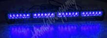 kf755-4blu LED světelná alej, 24x 1W LED, modrá 645mm, ECE R10