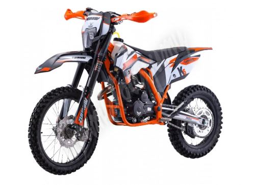 Pitbike Zuumav K5-CB225G 250ccm 21/18, světlo, el startér, sedlo86cm, oranžová