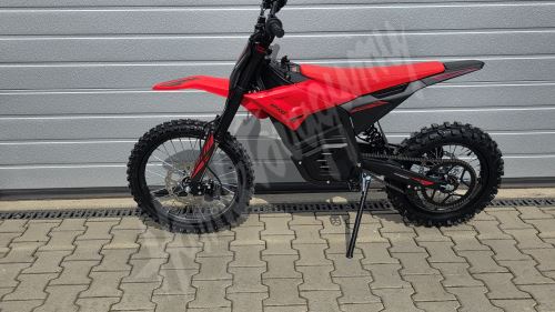 Elektrická motorka pitbike MRM PitVolt 6000W 72V, 17/14 Bat Li-Ion, sedlo 77cm, červená