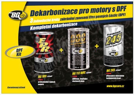 BG 6575 KIT dekarbonizace DPF 3x325 ml