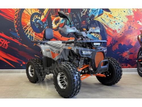 Dětská čtyřkolka Piranha Transformer 125ccm 3 rych. poloautomat 8 kola, šedo oranžová