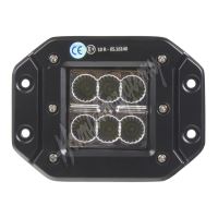 wl-801F LED světlo hranaté, 6x3W, 122x92x80mm, ECE R10