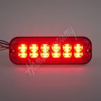 br012R PREDATOR 12x4W LED, 12-24V, červený, ECE R10