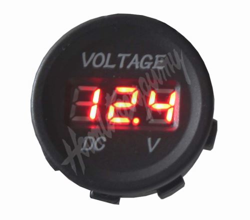 34530 Digitální voltmetr 5-48V červený (449103)