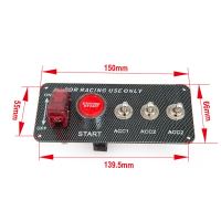 47161 Panel s 4x spínači + tlačítko START, 12V (1381825)