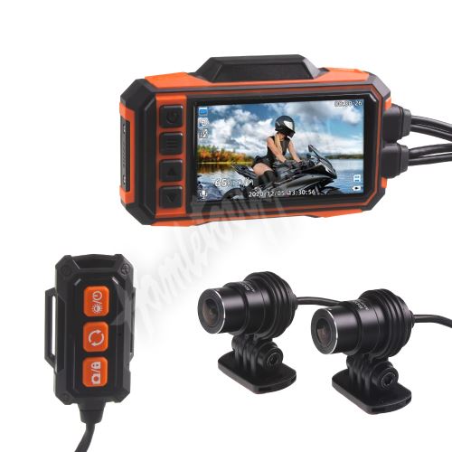 dvrb07m Motocyklová DUAL FULL HD kamera, 3" LCD, IP67 s GPS (2781947)