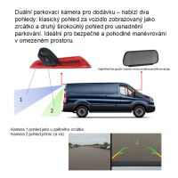 svcFO09NPADUAL Dvojitá kamera pro Ford Transit, AHD/CVBS (2805740)