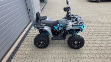 Dětská čtyřtaktní čtyřkolka ATV MiniRocket Troodon Deluxe 125ccm, 3+1, 8 kola, šedo-modrá (4)