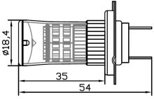 95T-H7-48W TURBO LED H7 bílá, 12-24V, 48W (448715)