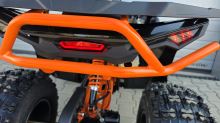 Dětská čtyřtaktní čtyřkolka  MiniRocket Troodon Deluxe 125ccm, 3+1, 8 kola, černo-oranzova (9)