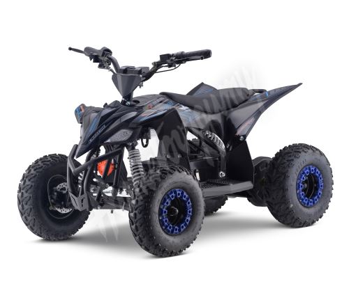 Dětská elektro čtyřkolka MiniRocket ATV MiniRaptor 1000W 36V, hydraulicke brzdy, modrá