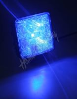 kf717blu x Výstražné LED světlo vnější, modré, 12/24V