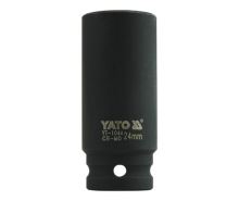 Nástavec 1/2" rázový šestihranný hluboký 24 mm CrMo Nástavec 1/2" rázový šestihranný hluboký 24 mm CrMo