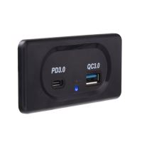 34679.2 USB QC3.0 + USB-C zásuvka 12/24V, montáž na povrch 34679.2 USB QC3.0 + USB-C zásuvka 12/24V, montáž na povrch