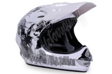 Dětská cross helma Xtreme- Bílá S