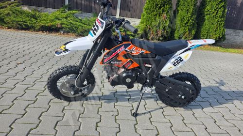 Pitbike MiniRocket Motors TRO50 4takt oranžová, sedlo 63cm (8)