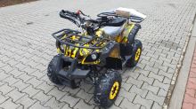 Dětská čtyřtaktní čtyřkolka ATV Toronto 125ccm, 1 rych. poloaut, 7 kola, žluty maskáč