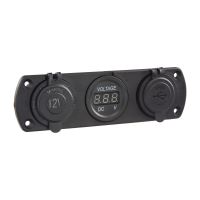34695.2 Trojitá zásuvka do panelu CL, Voltmetr, 2x USB nabíječka QC3.0/PD 34695.2 Trojitá zásuvka do panelu CL, Voltmetr, 2x USB nabíječka QC3.0/PD