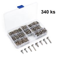 4box024 Sada samořezných nerezových šroubů, 340 ks (1354462)