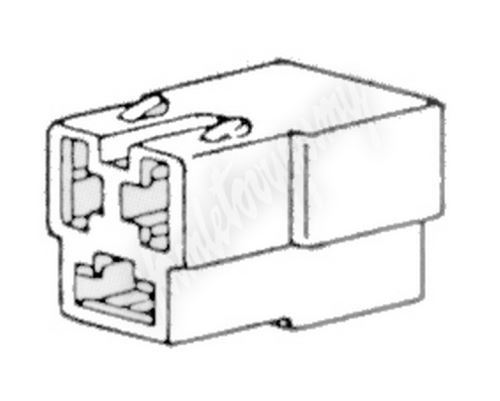 42008 Zástrčka 3-pólová, sameček (442964)