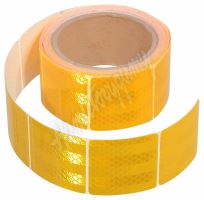 Samolepící páska reflexní dělená 5m x 5cm žlutá (role 5m)