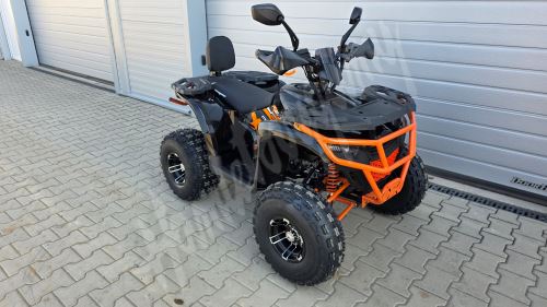 Dětská čtyřtaktní čtyřkolka  MiniRocket Troodon Deluxe 125ccm, 3+1, 8 kola, černo-oranzova