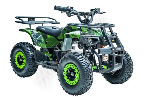 Dětská elektro čtyřkolka Sonic 1000W 48V zelený maskáč