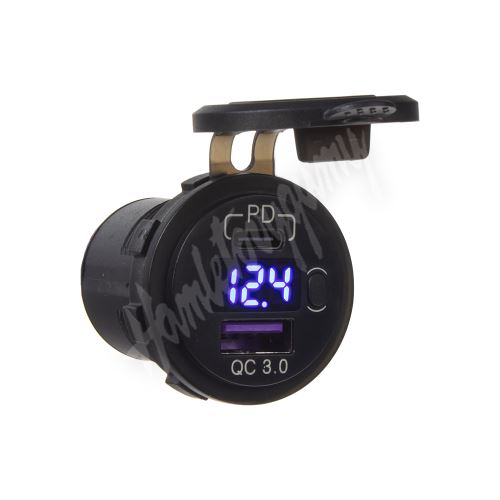 34575 x USB nabíječka QC3.0 + USB-C, digitální voltmetr do panelu_(1)