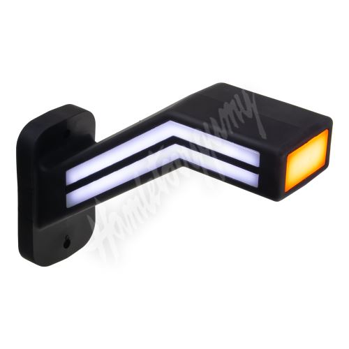 trl191L Poziční LED (tykadlo) gumové levé - červeno/bílo/oranžové, 12-24V,ECE_(1)