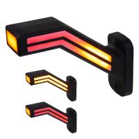 trl191L Poziční LED (tykadlo) gumové levé - červeno/bílo/oranžové, 12-24V,ECE (1332471)