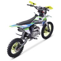 Pitbike MiniRocket DT125 17/14 světlo, el startér, automat, sedlo 86cm, modrý (5)