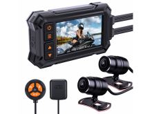 dvrb07m Motocyklová DUAL FULL HD kamera, 3" LCD, IP67 s GPS_(1)