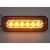 brTRL001W Přední bílé obrysové LED světlo s výstražným oranžovým světlem, 12-24V, ECE R65