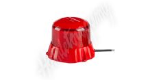 wl404fixred Robustní červený LED maják, červ.hliník, 48W, ECE R65