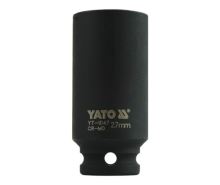 Nástavec 1/2" rázový šestihranný hluboký 27 mm CrMo Nástavec 1/2" rázový šestihranný hluboký 27 mm CrMo