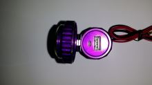 CL zásuvka s panelem nabíjecí 1x USB s hodinkama výstup USB-5V 1000mA max fialova (1)