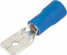 4000702 Zástrčka plochá 4,8 mm modrá, 100 ks 4000702 Zástrčka plochá 4,8 mm modrá, 100 ks