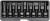 Sada nástavců 1/2" rázové 8 ks T30-T80 torx CrMo Sada nástavců 1/2" rázové 8 ks T30-T80 torx CrMo