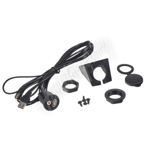 pc7-230 Prodlužovací kabel USB + AUX s panelem na palubní desku (1027842)