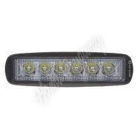 wl-802 LED světlo obdélníkové, 6x3W, 160x45x63mm, ECE R10