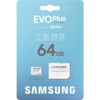 8064gCL10SAM Paměťová karta MicroSDXC 64GB 130M + adaptér, SAMSUNG EVO Plus (1538382)