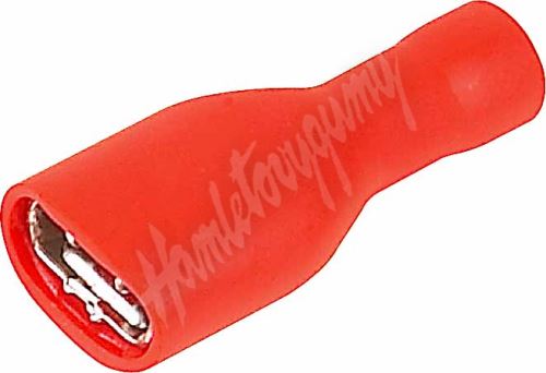 4000405 Objímka plochá izolovaná 4,8 mm červená, 100 ks_(1)