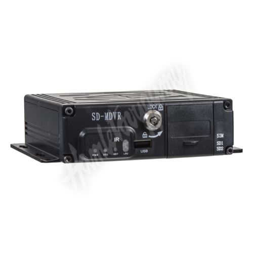 dvrb4d-2 Černá skříňka pro záznam obrazu ze 4 kamer, GPS, 2x slot SD (1033027)