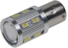 95C-BAU15S-3 LED BAU15s bílá, 12-24V, 12SMD + 3W LED (447477)