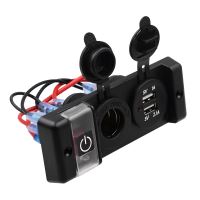 34675 Dvojitá zásuvka do panelu 1x CL, 2x nabíječka USB + vypínač s jističem 16A 34675 Dvojitá zásuvka do panelu 1x CL, 2x nabíječka USB + vypínač s jističem 16A