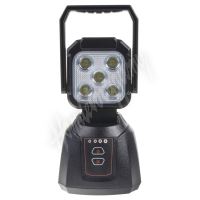 wl-li17dual AKU LED světlo s magnetem, bílá/oranžová, 5x3W, 200x110mm