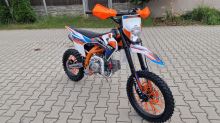 Pitbike MiniRocket DT125 17/14 světlo, el startér, řazení se spojkou, sedlo 86cm oranžový (10)