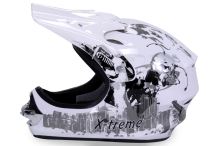 Dětská cross helma Xtreme- Bílá XL (2)