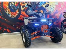 Dětská čtyřkolka Piranha Transformer 125ccm 3 rych. poloautomat 8 kola, šedo oranžová (1)