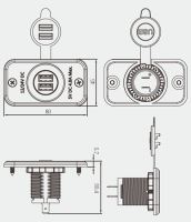 34558 2x USB zásuvka v panelu max 3,1 A (1028115)